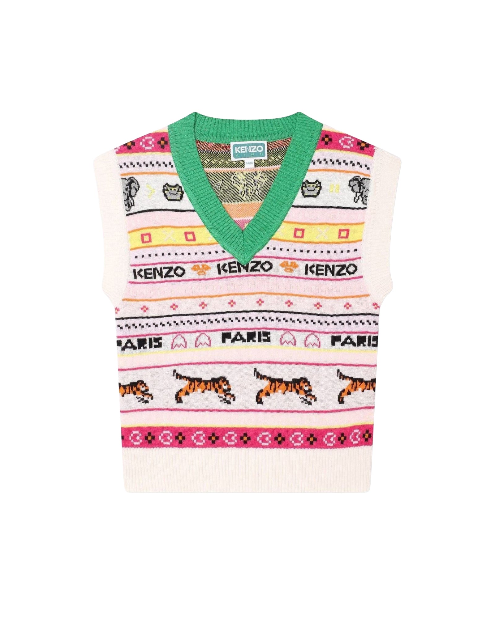 Sleeveless cotton jumper - Rice