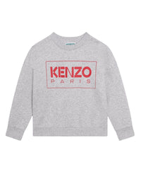 Sweatshirt en coton - Gris Chiné