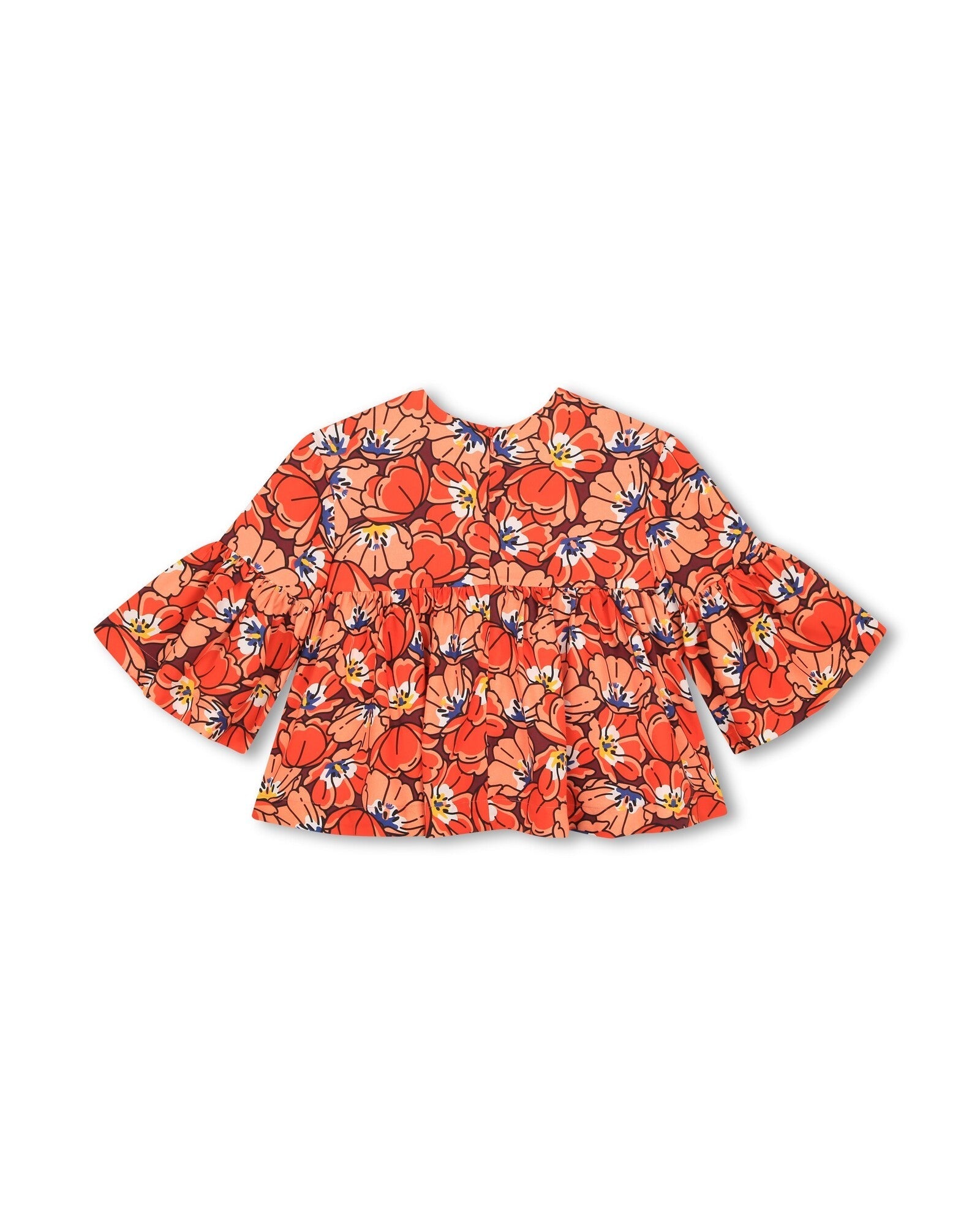 Blouse with print - Chile red