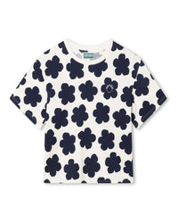 Short-sleeved cotton T-shirt - Ivory