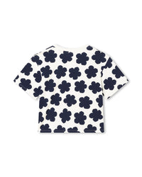 Short-sleeved cotton T-shirt - Ivory