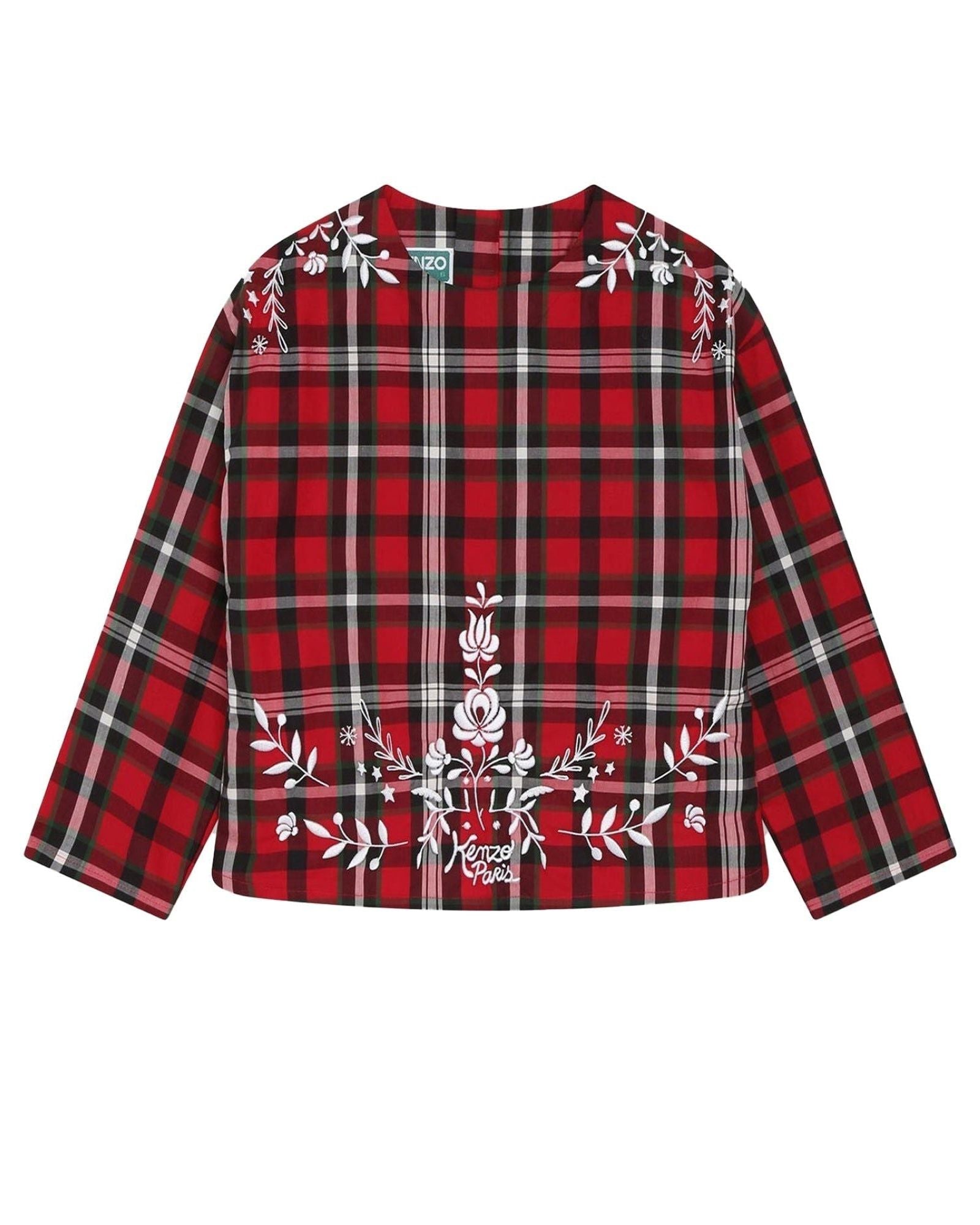 Blouse en coton - Rouge Foncé