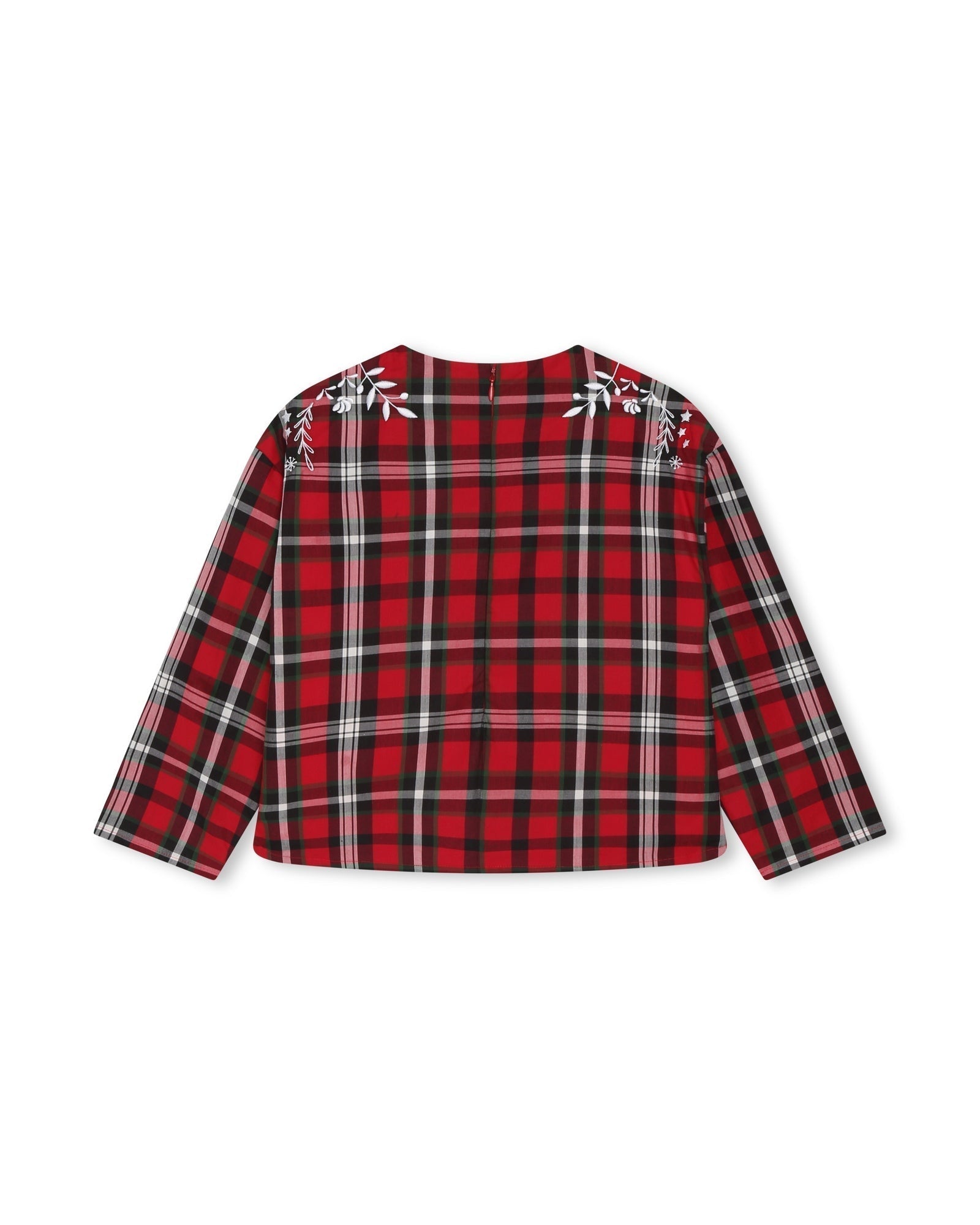 Blouse en coton - Rouge Foncé