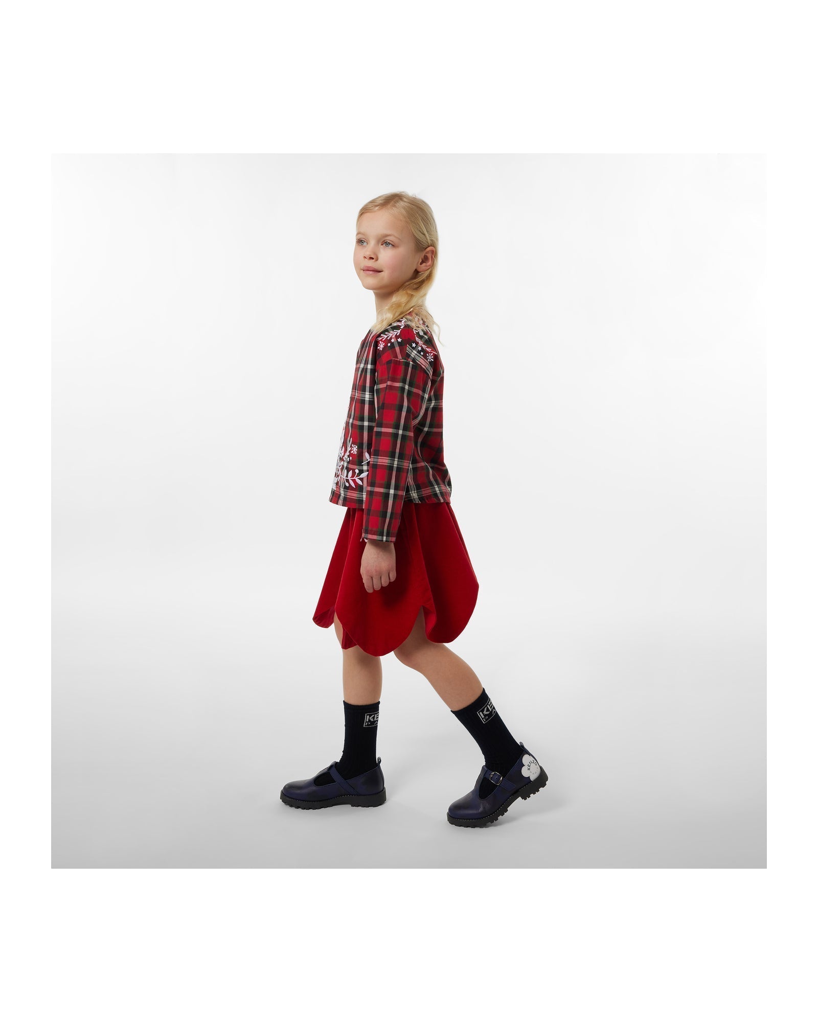 Blouse en coton - Rouge Foncé