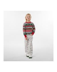 Cotton Christmas jumper - Dark red