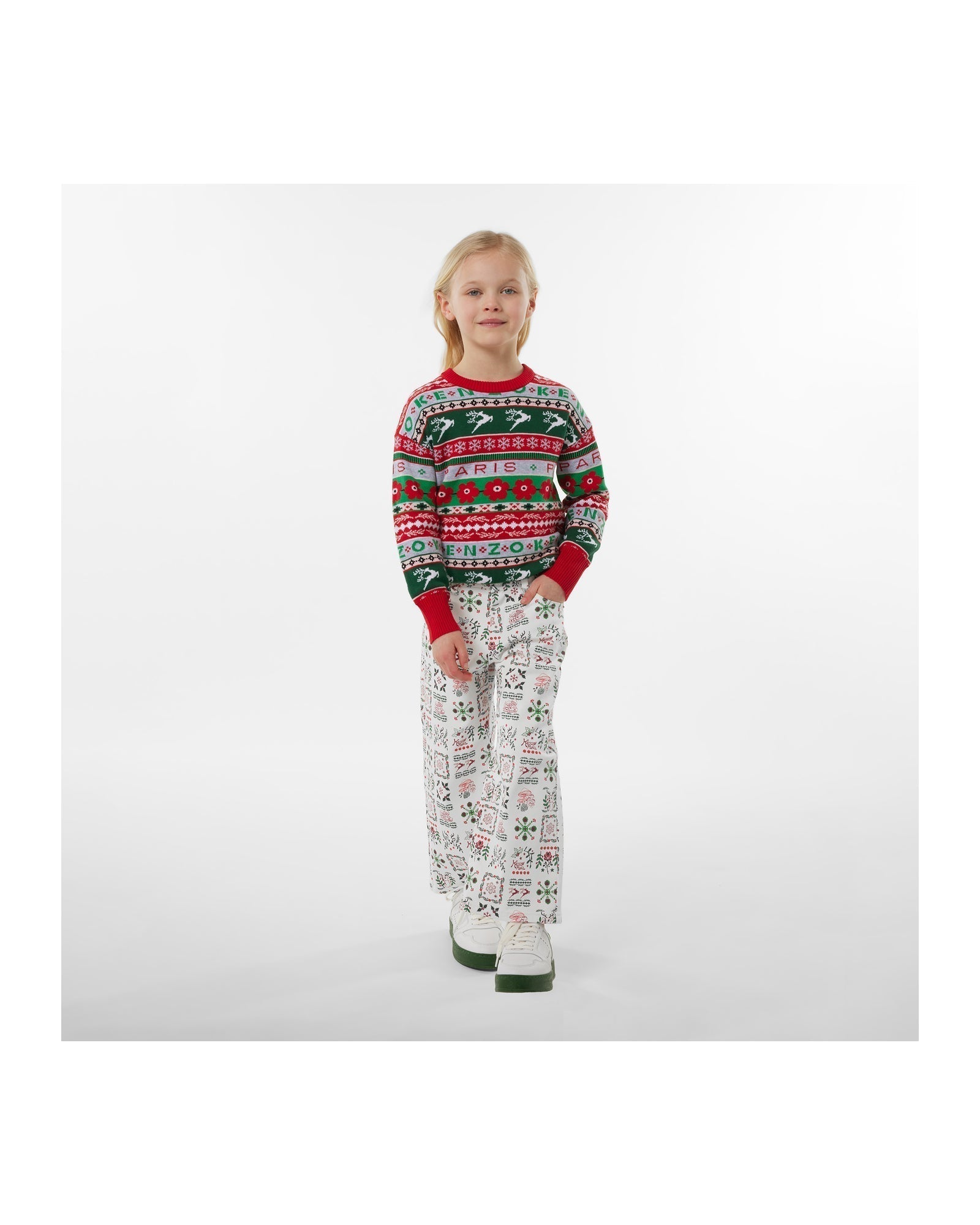 Cotton Christmas jumper - Dark red
