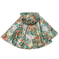 Coupe-vent à capuche motif jungle - Prussian Green