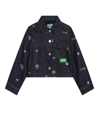 Veste denim en coton - Denim brut