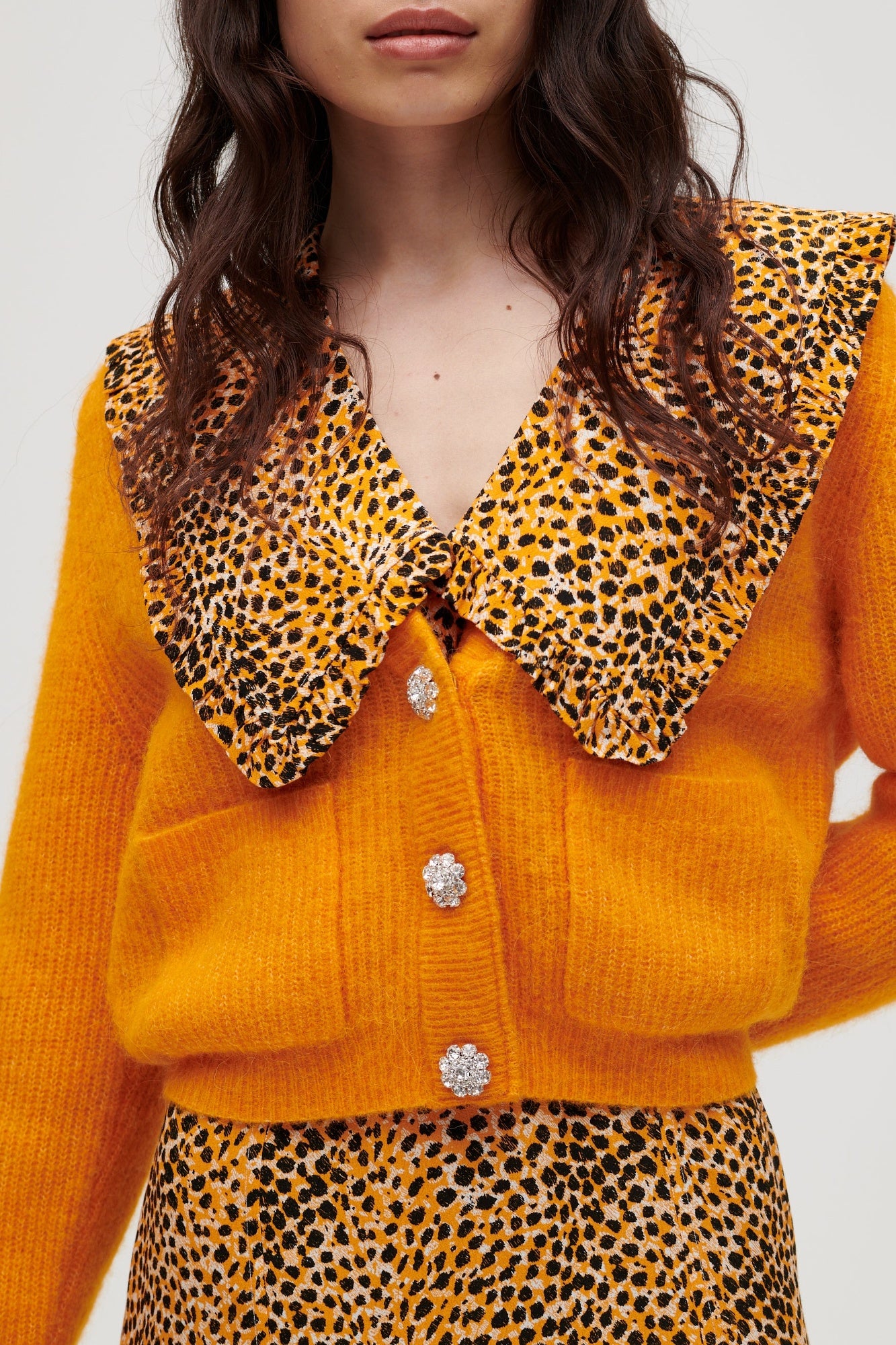 Cardigan en laine - Bright Marigold