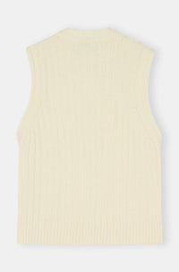 Pull sans manches en laine - Egret