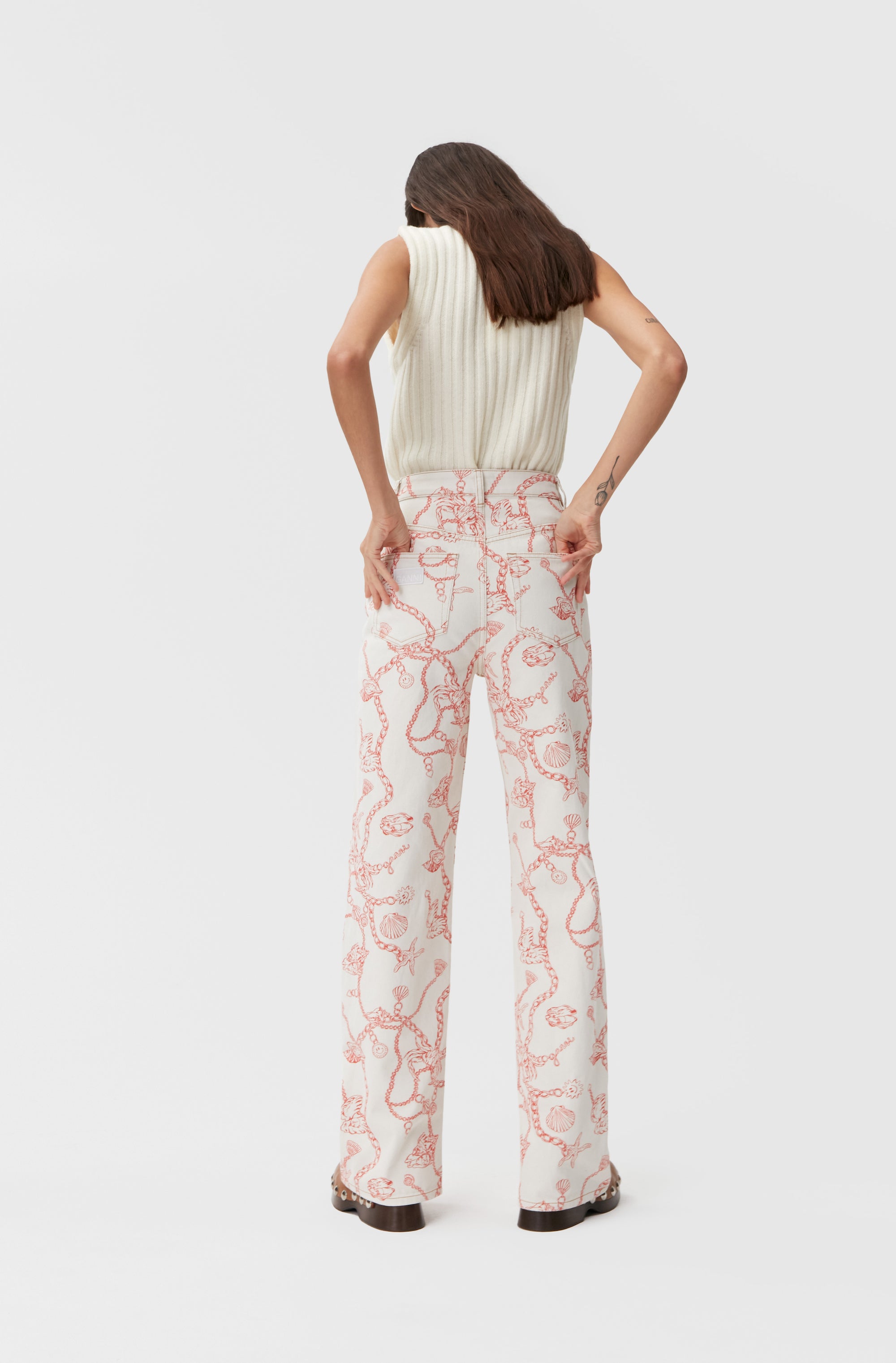 Pull sans manches en laine - Egret