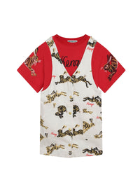 Ensemble robe et t-shirt en coton - Naturel