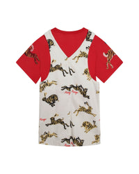 Ensemble robe et t-shirt en coton - Naturel