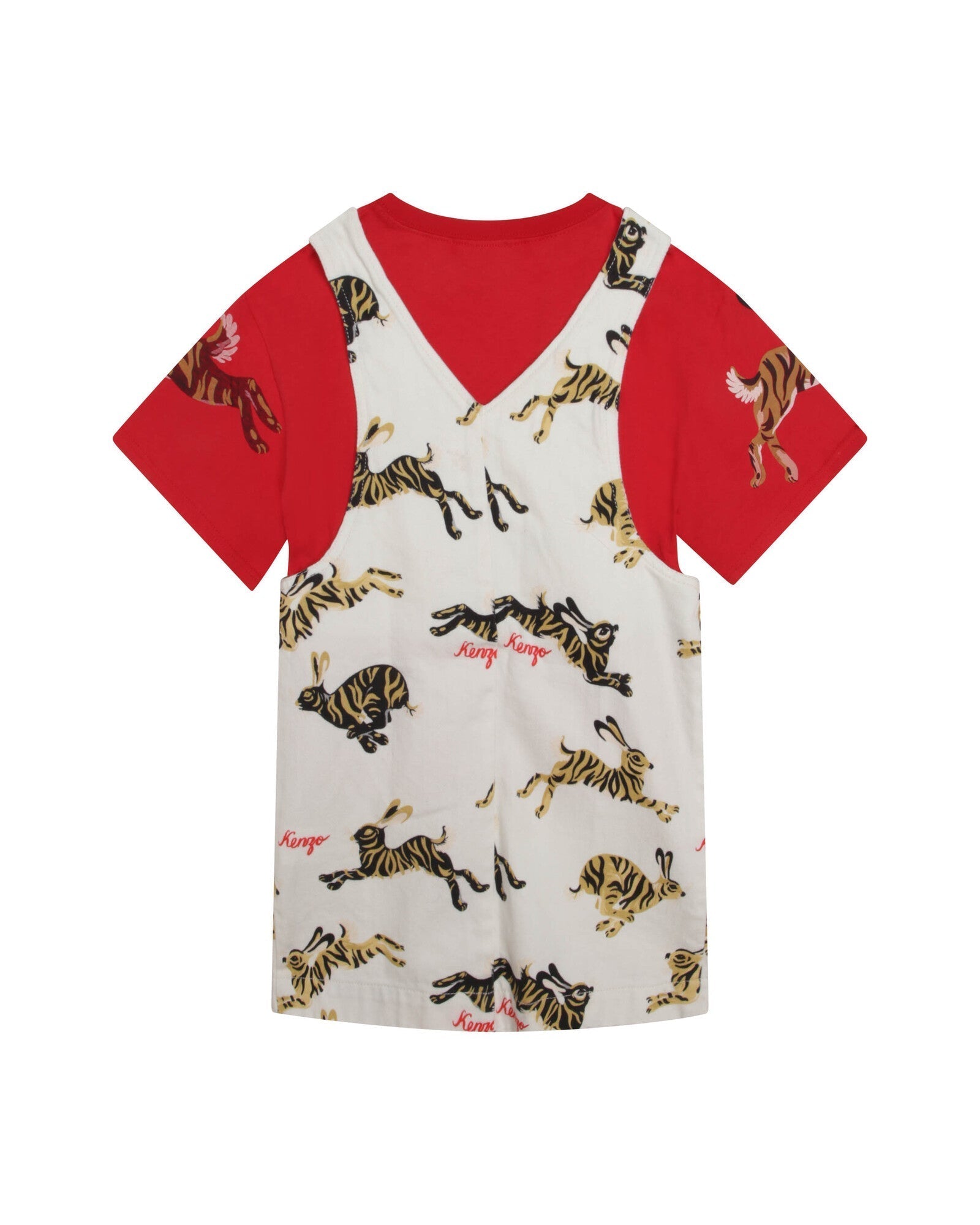 Ensemble robe et t-shirt en coton - Naturel