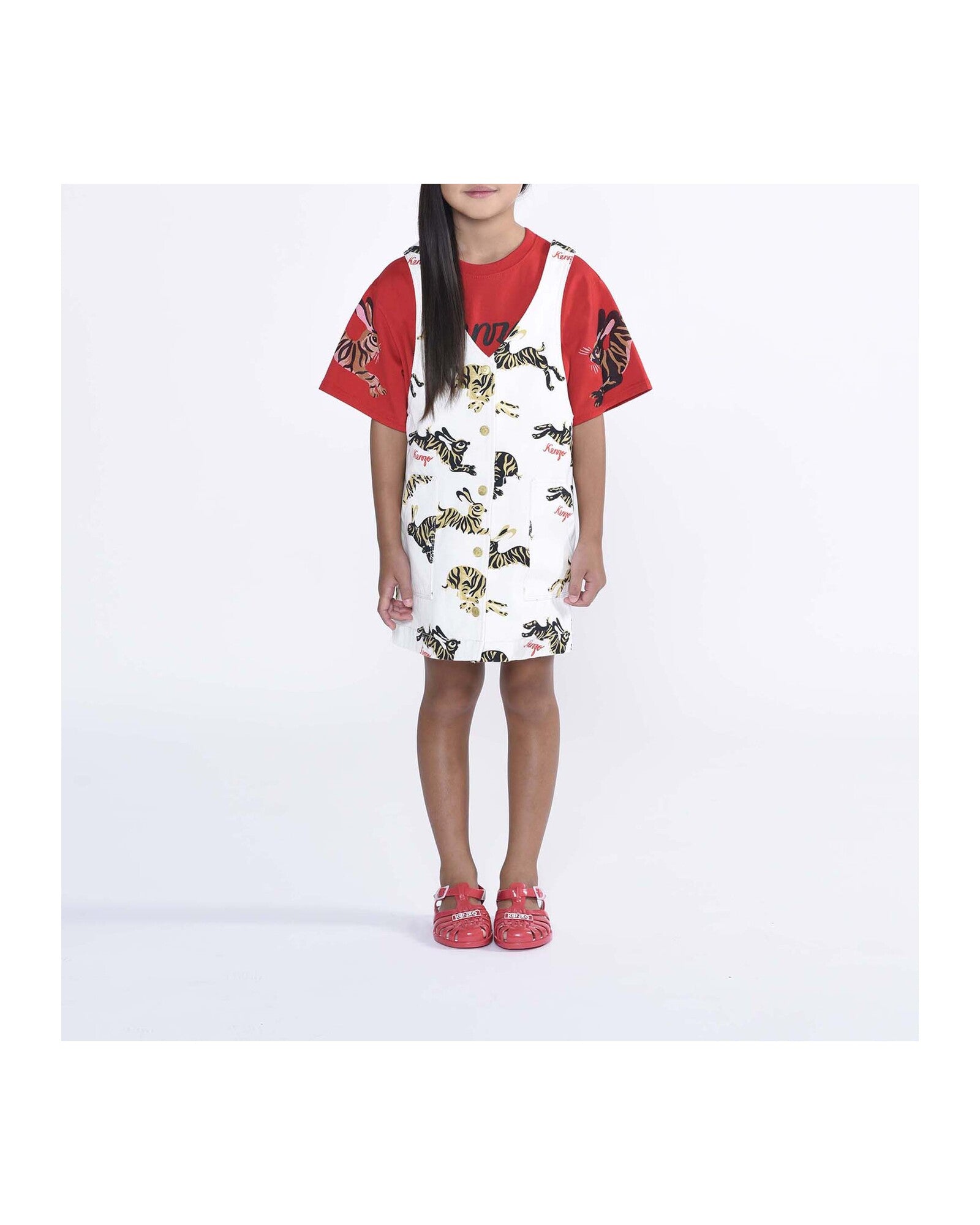Ensemble robe et t-shirt en coton - Naturel