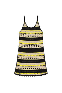 Robe courte en crochet - Golden Kiwi
