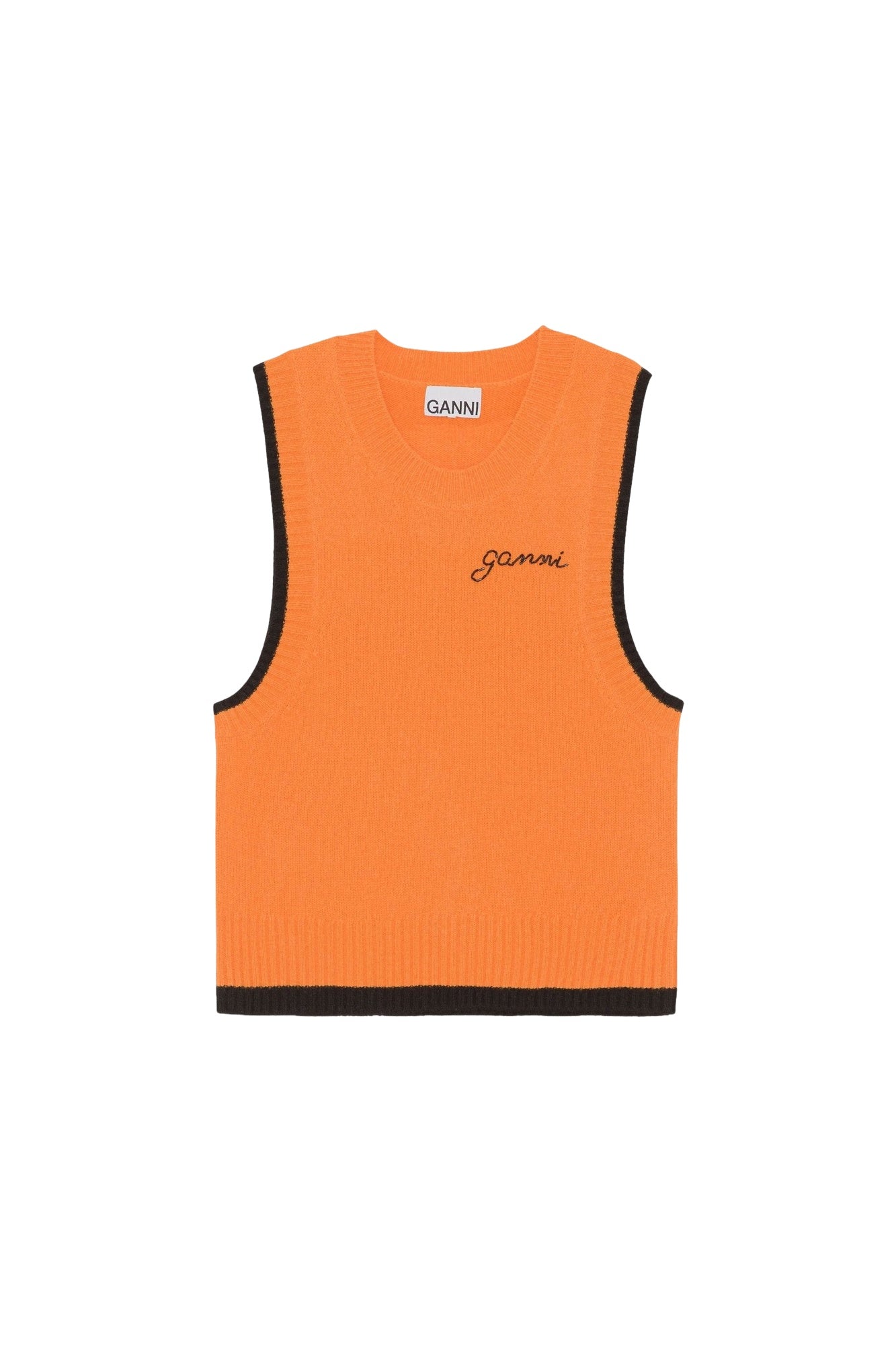 Veste sans manches en laine et cachemire - Orangeade