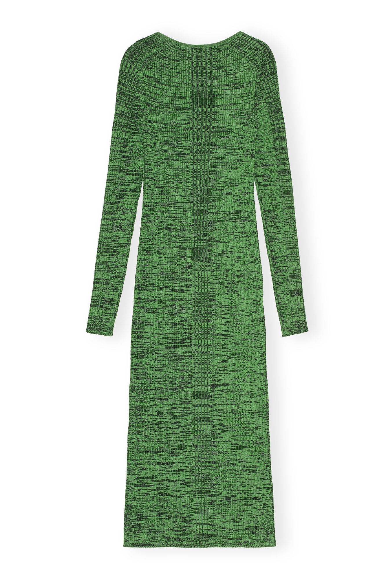 Robe midi en maille côtelé - Kelly Green