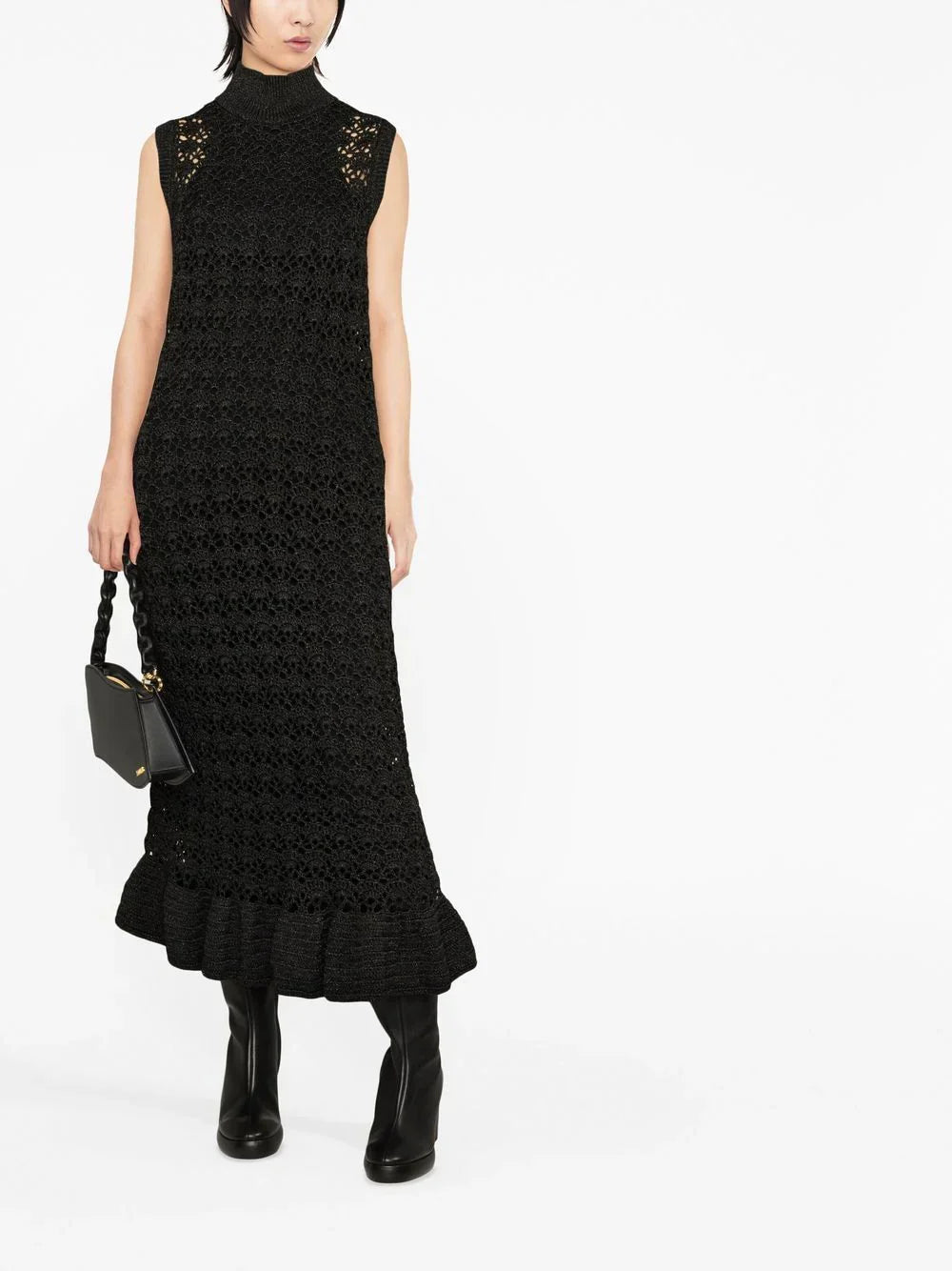 Robe à col montant - Black