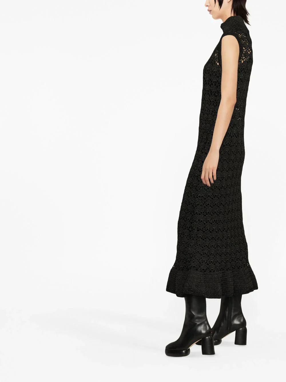 Robe à col montant - Black
