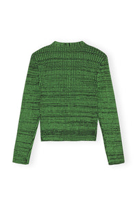 Cardigan court en maille - Kelly Green
