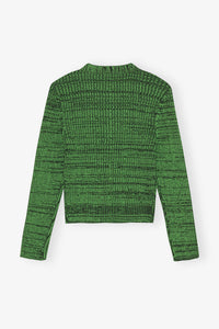 Cardigan court en maille - Kelly Green