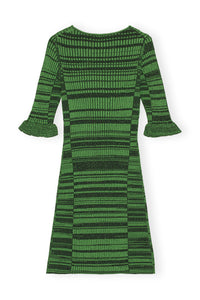 Robe courte à manches volantées - Kelly Green