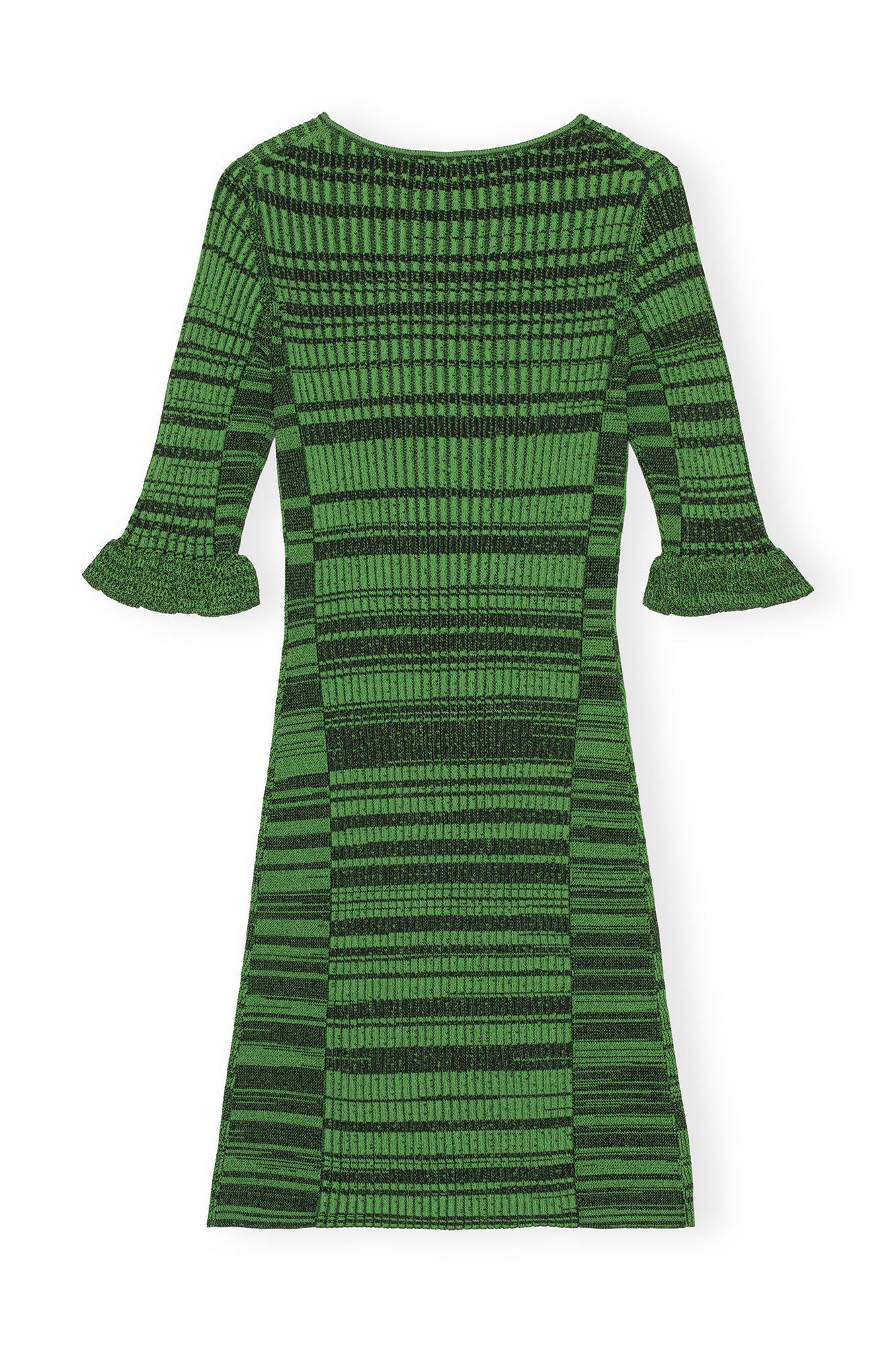 Robe courte à manches volantées - Kelly Green