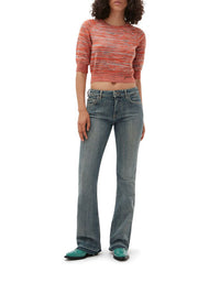 Top court en laine - Vibrant Orange