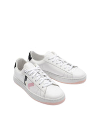 Baskets basses en cuir - Blanc Cassé