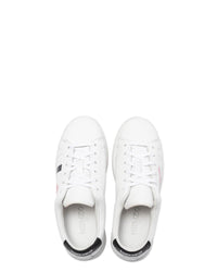 Sneakers basses en cuir - Blanc Cassé