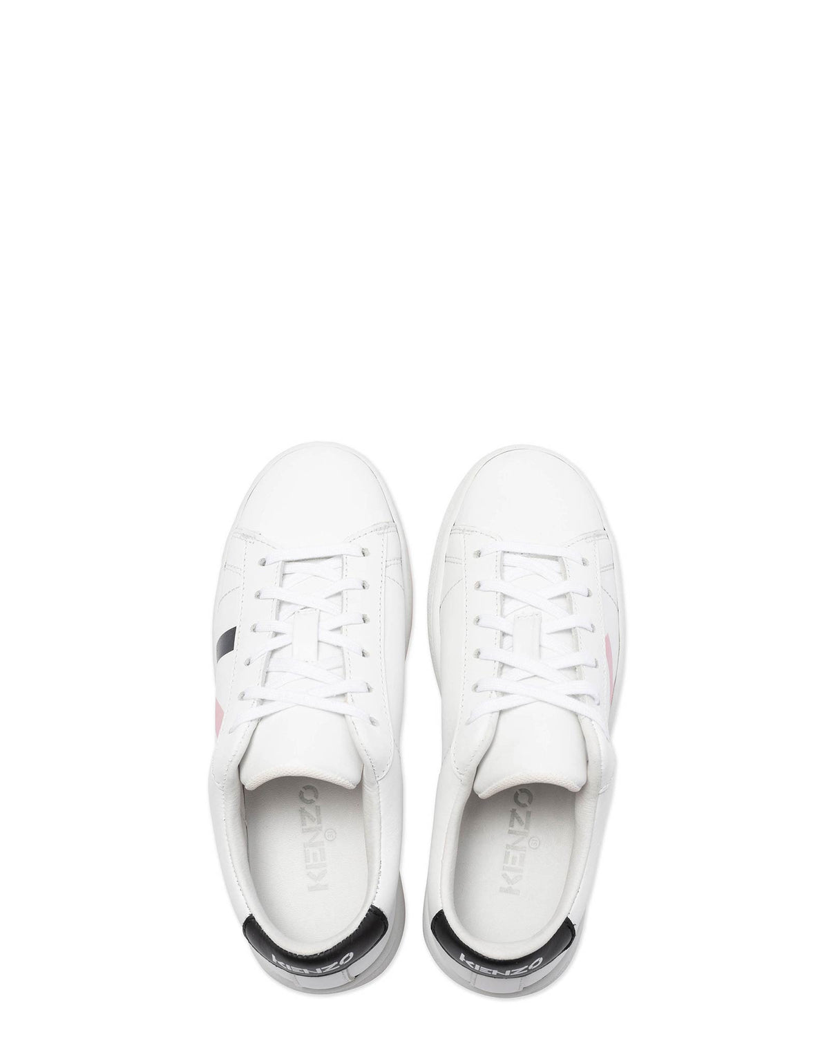 Baskets basses en cuir - Blanc Cassé