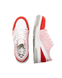 Sneakers à lacets imprimées - Aubepine