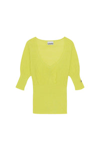 Round-neck wool blouse - Tender Shoots