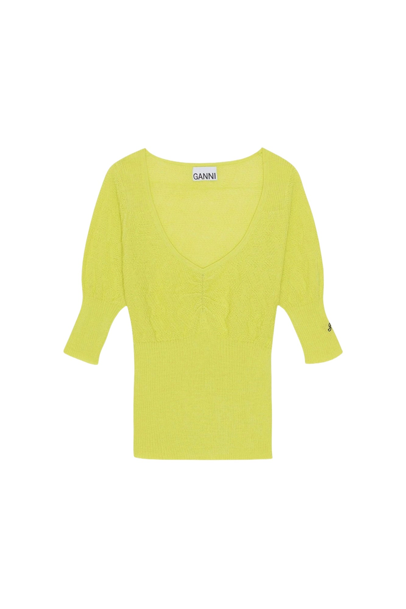 Round-neck wool blouse - Tender Shoots