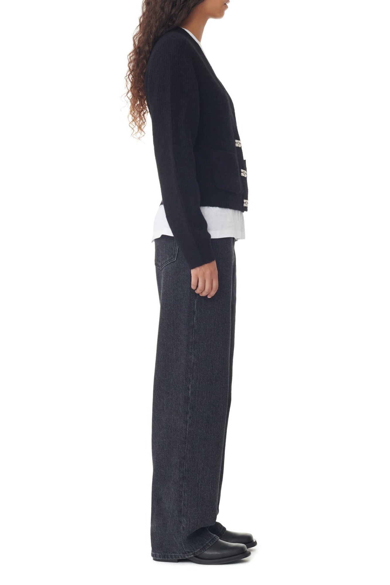 Cardigan en laine - Black