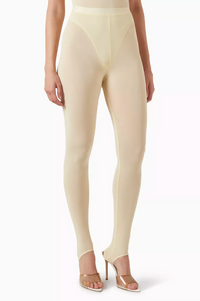 Sheer Stirrup Legging - Butter