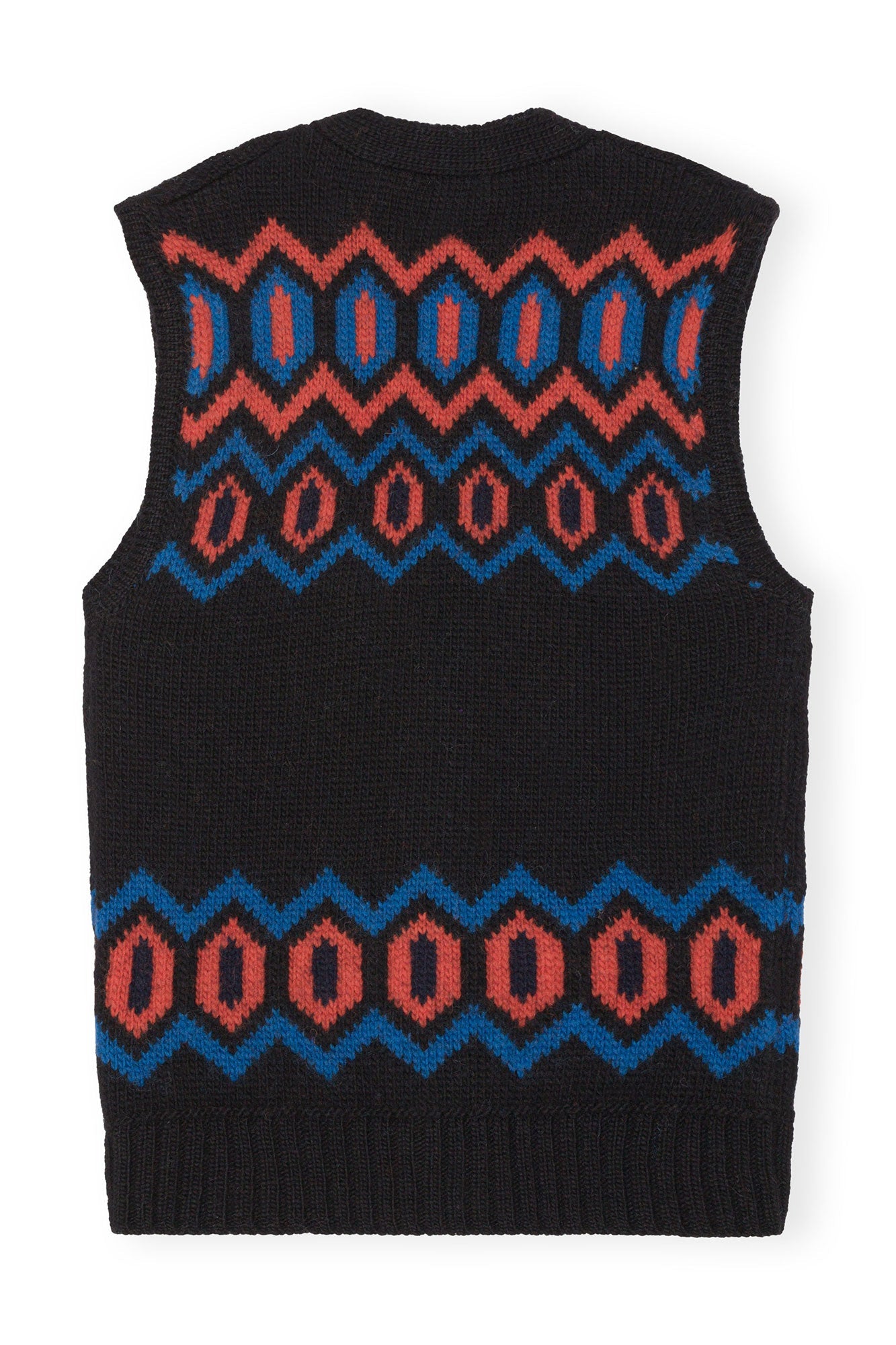 Pull sans manches en laine - Black