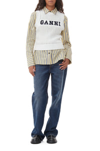 Pull sans manches en coton - Egret