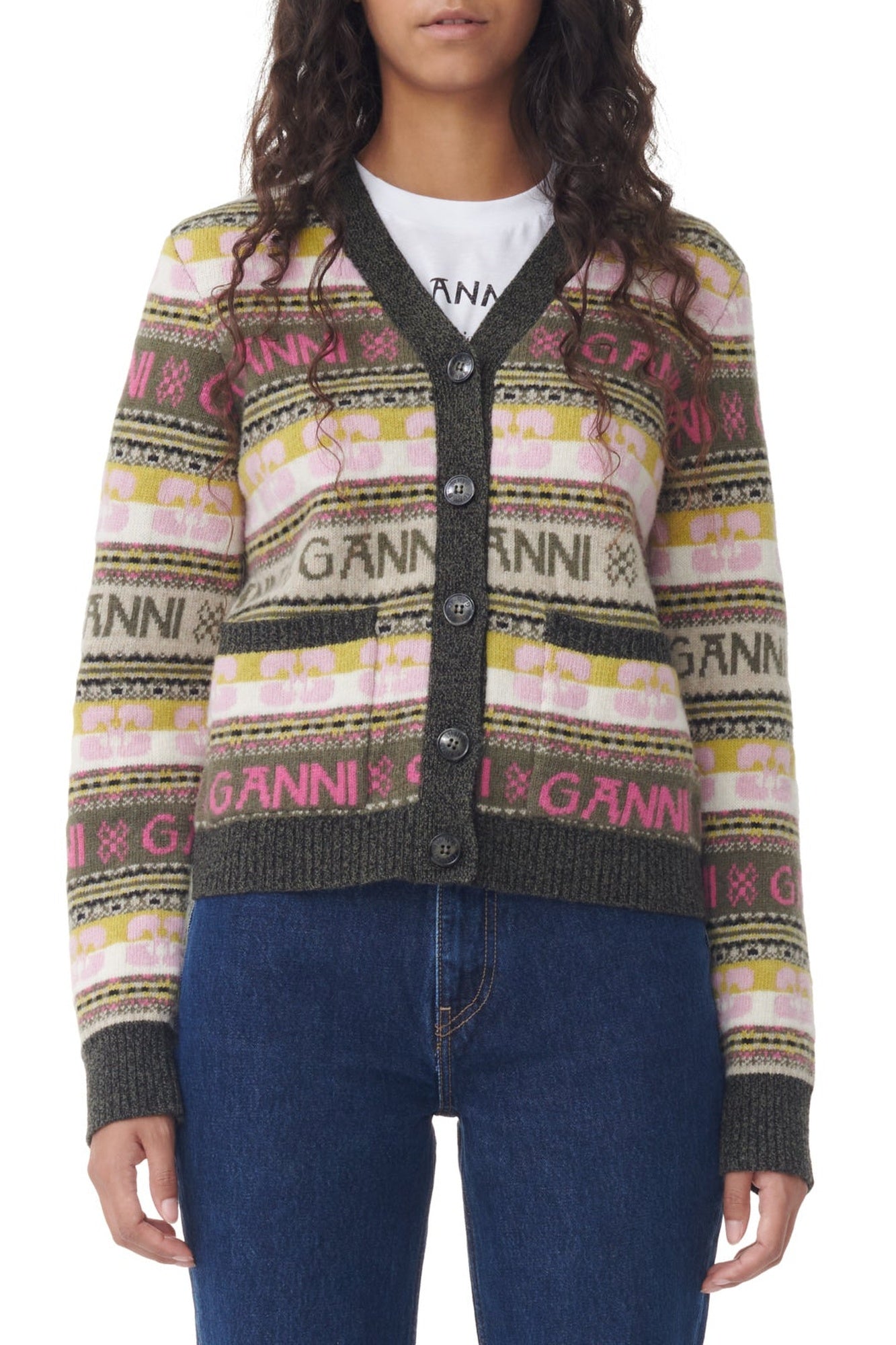 Cardigan avec logo en laine mélangé - Kalamata