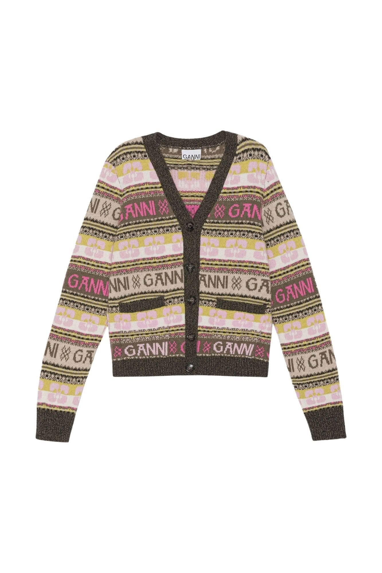 Cardigan avec logo en laine mélangé - Kalamata