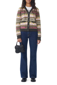 Cardigan avec logo en laine mélangé - Kalamata