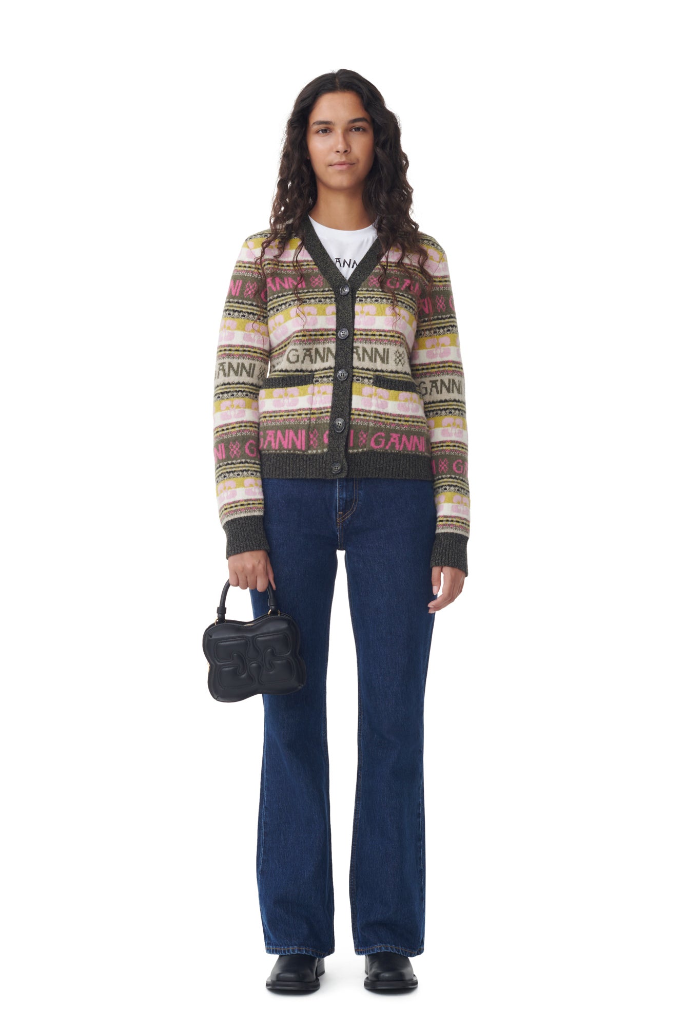 Cardigan avec logo en laine mélangé - Kalamata