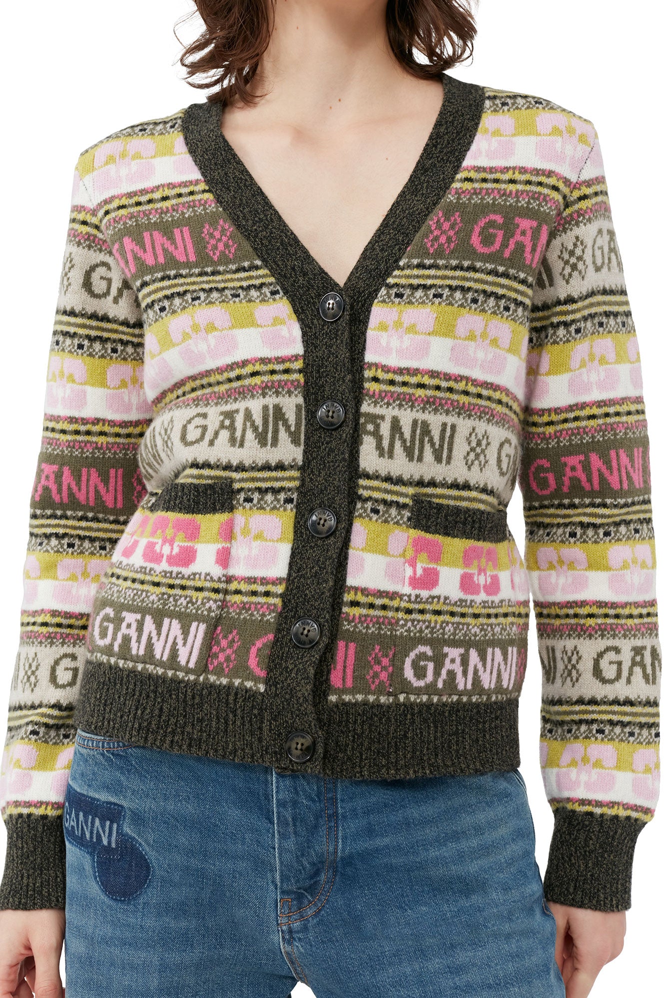 Cardigan avec logo en laine mélangé - Kalamata