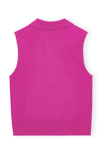 Polo sansa manches en laine et cachemire - Cone Flower