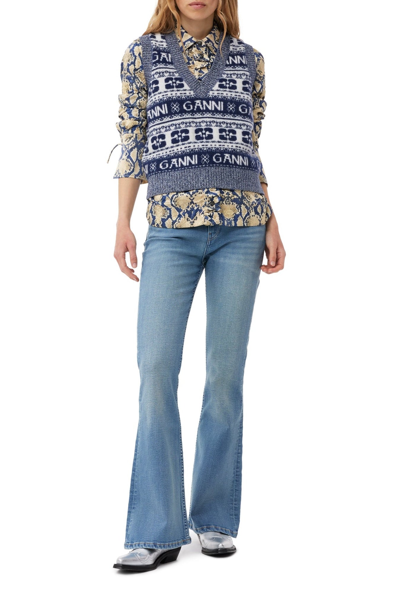 Pull sans manches avec logo en laine - Sky Captain