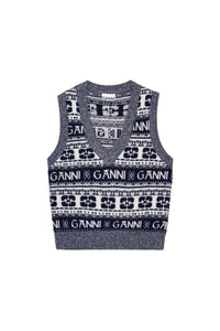 Pull sans manches avec logo en laine - Sky Captain