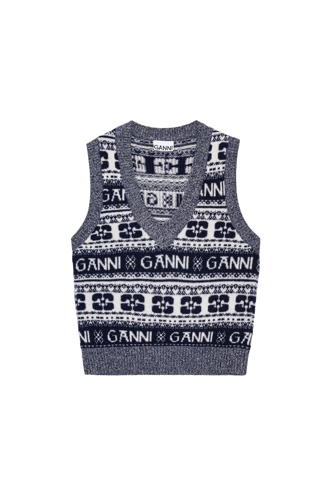 Pull sans manches avec logo en laine - Sky Captain