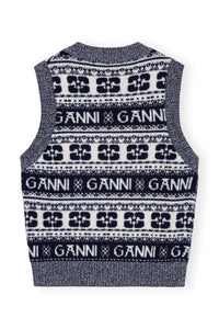 Pull sans manches avec logo en laine - Sky Captain