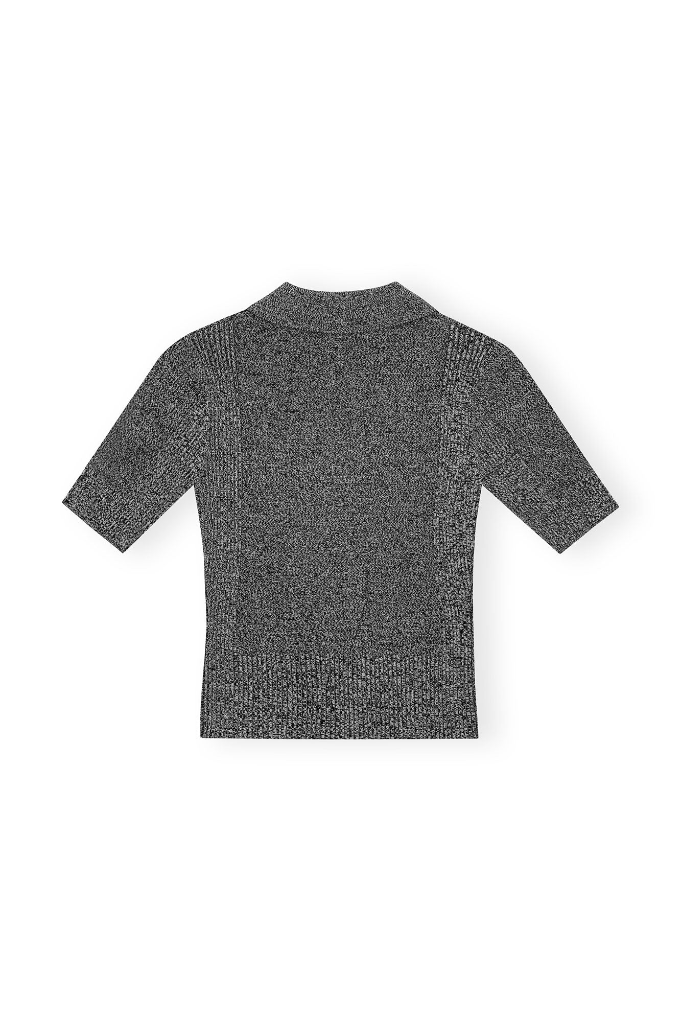 Polo Melange Rib - Black